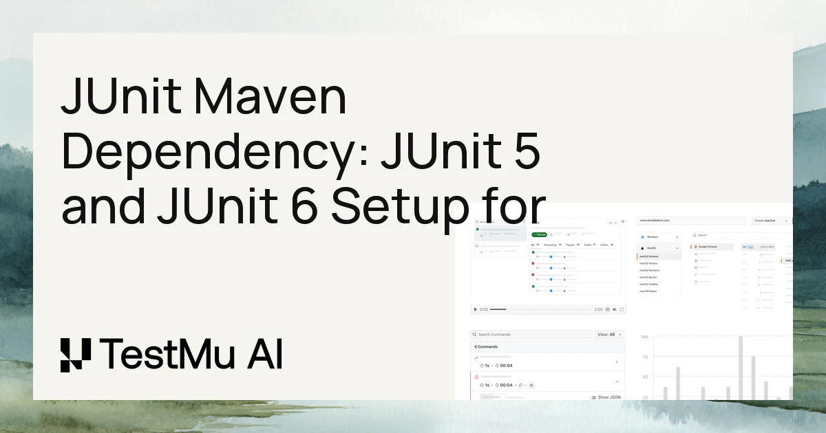 JUnit Maven Dependency: JUnit 5, JUnit 6, and Surefire Setup