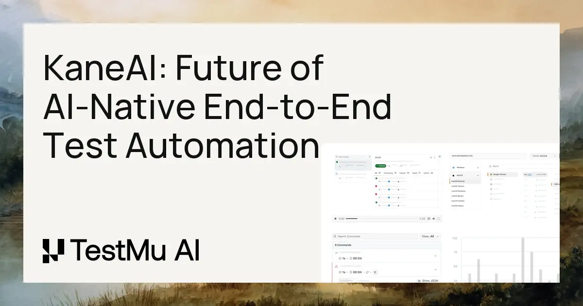 Meet KaneAI: The Future of AI-Native End-to-End Test Automation