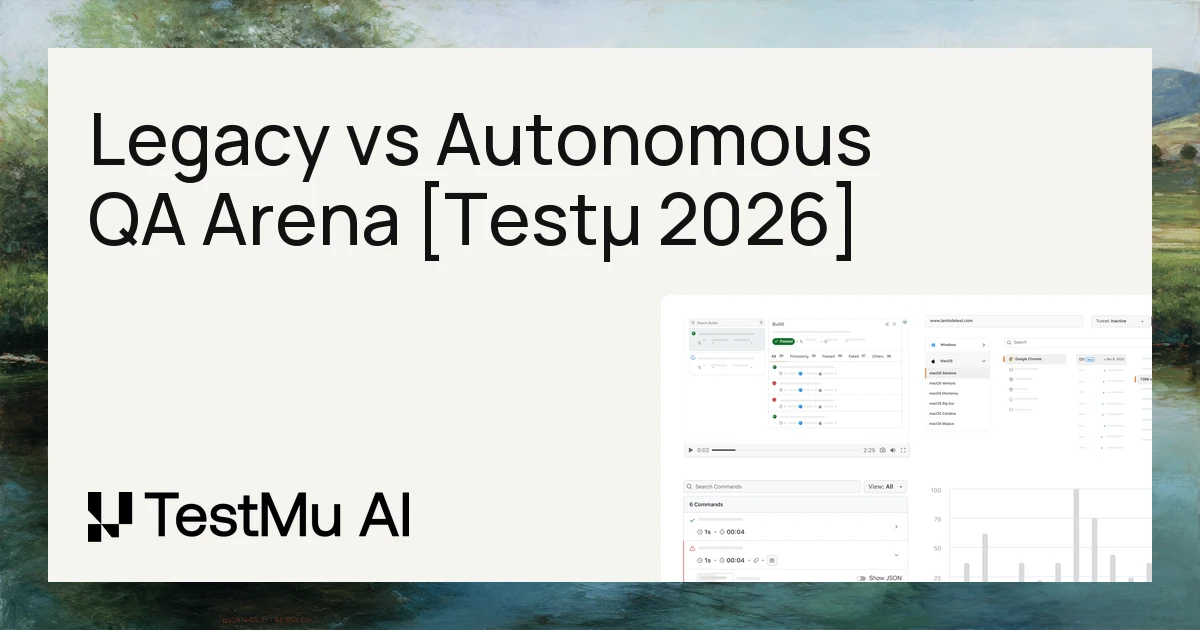 Legacy vs Autonomous QA Arena [Testμ 2026]