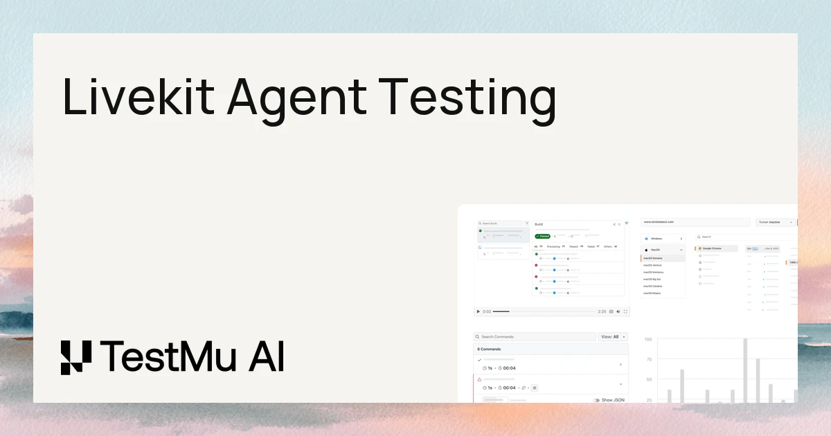 How to Test a LiveKit Agent | TestMu AI (Formerly LambdaTest)