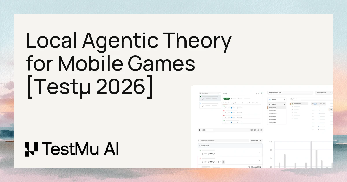 Local Agentic Theory for Accessible Mobile Games [Testμ 2026]
