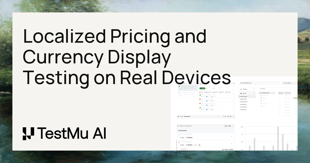 Testing Localized Pricing & Currency Display on Real Devices | TestMu AI