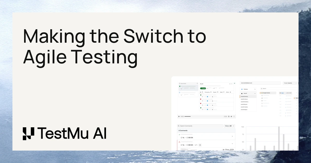 Making the Switch to Agile Testing
