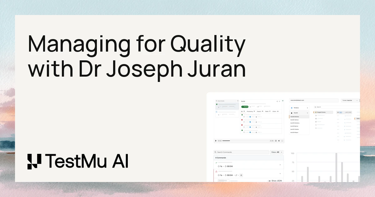 Managing for Quality with Dr Joseph Juran