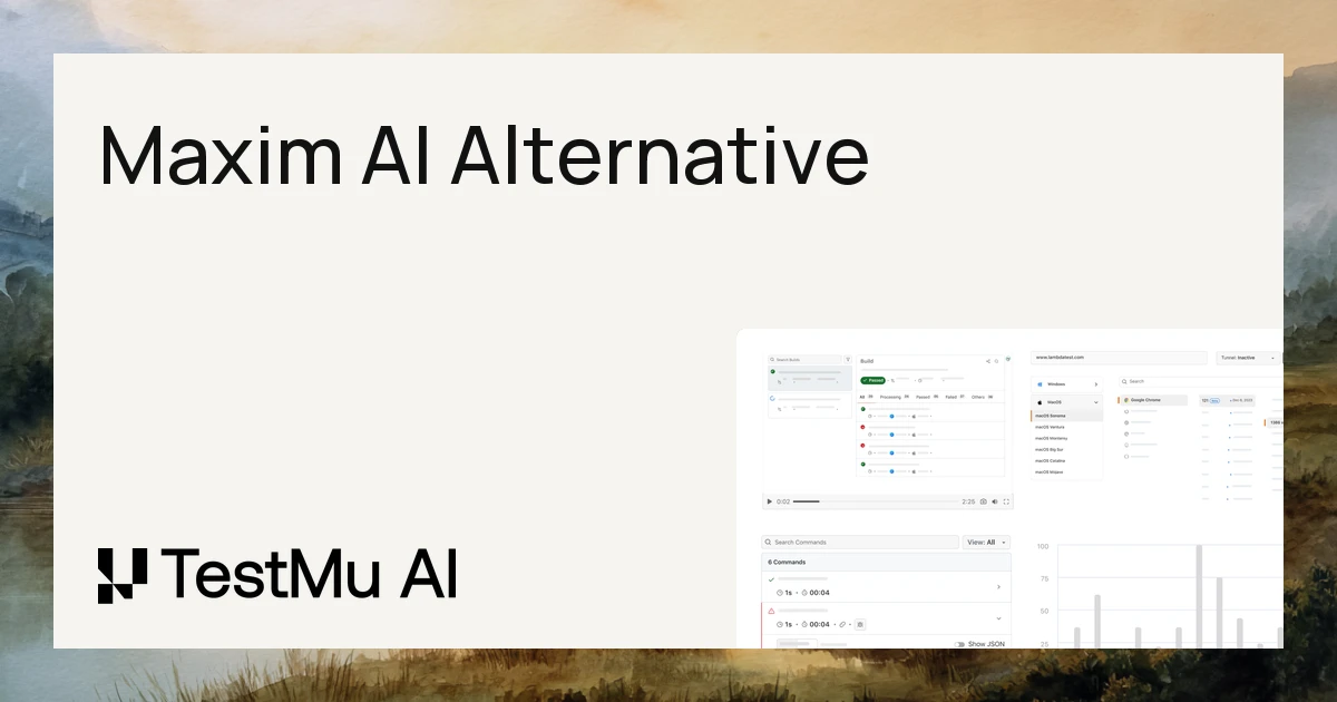 Maxim AI Alternative | TestMu AI Agent Testing