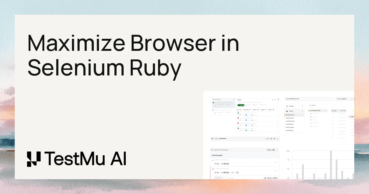 How To Maximize Browser In Selenium Ruby
