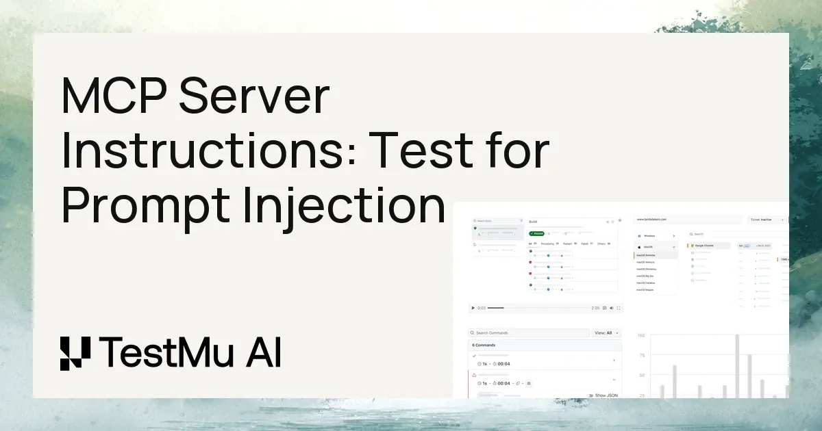 MCP Server Instructions: How to Test for Prompt Injection | TestMu AI (Formerly LambdaTest)
