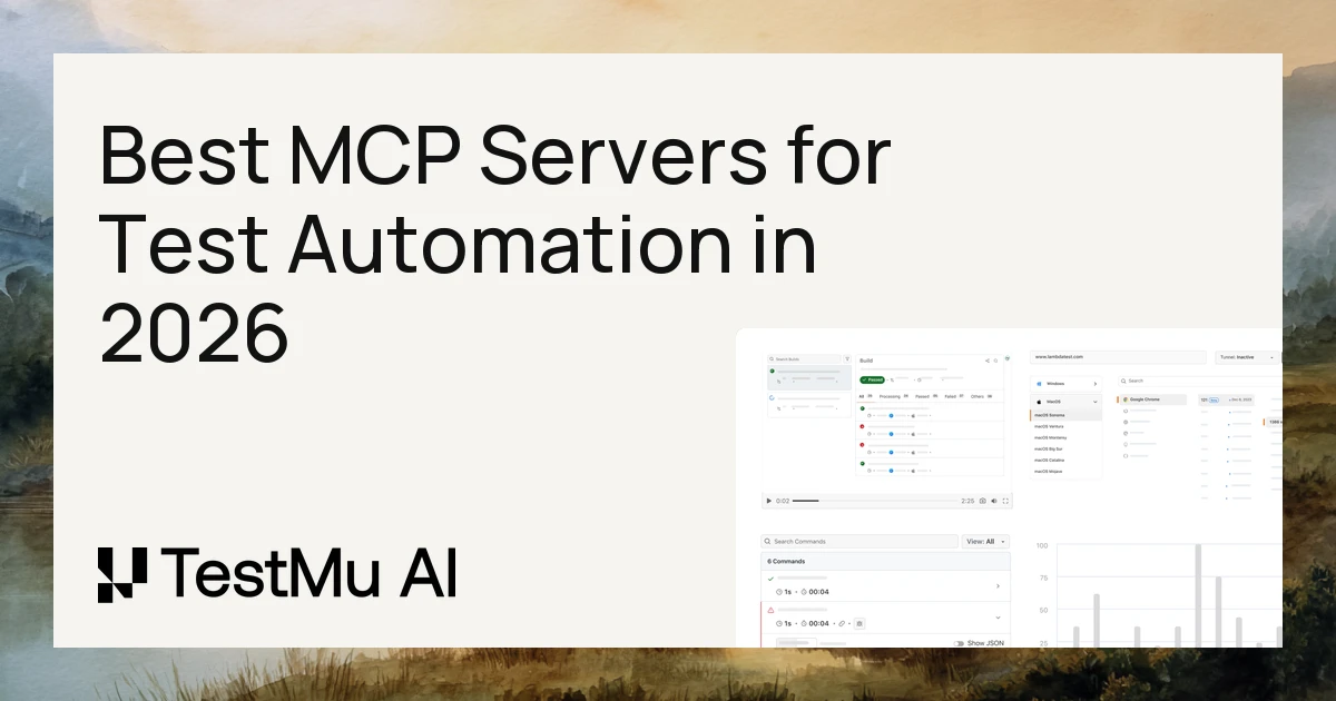 11 Best MCP Servers for Test Automation in August 2026 | TestMu AI (Formerly LambdaTest)