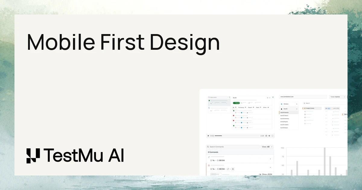 A Complete Guide To Mobile First Design