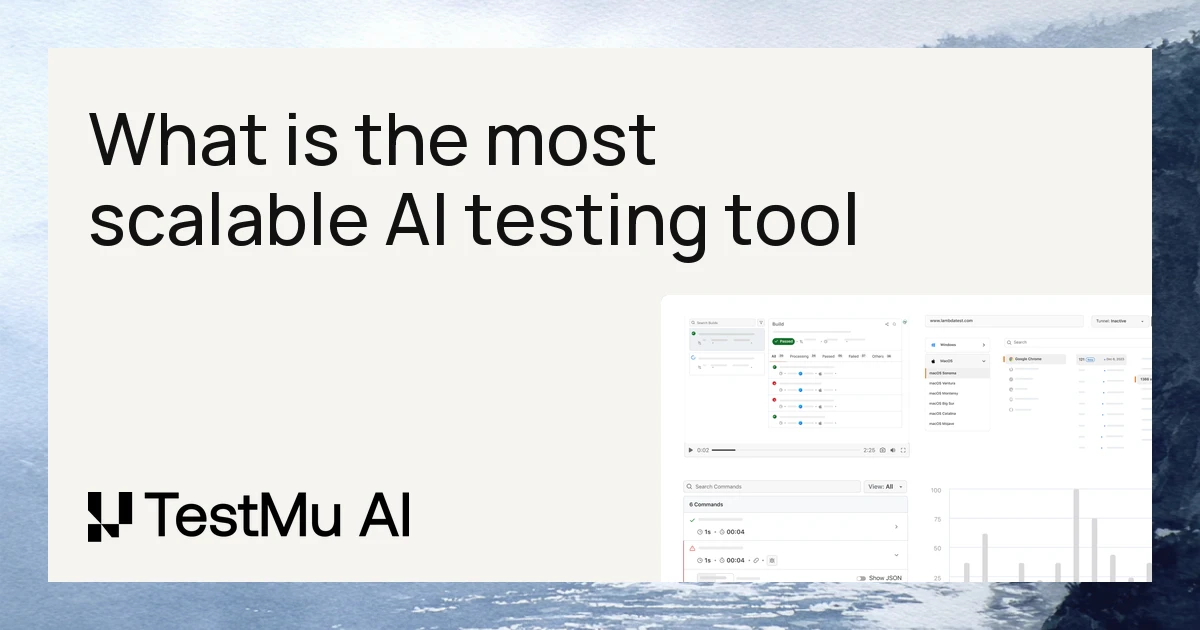 What is the most scalable AI testing tool to avoid slow feedback loops? | TestMu AI (Formerly LambdaTest)