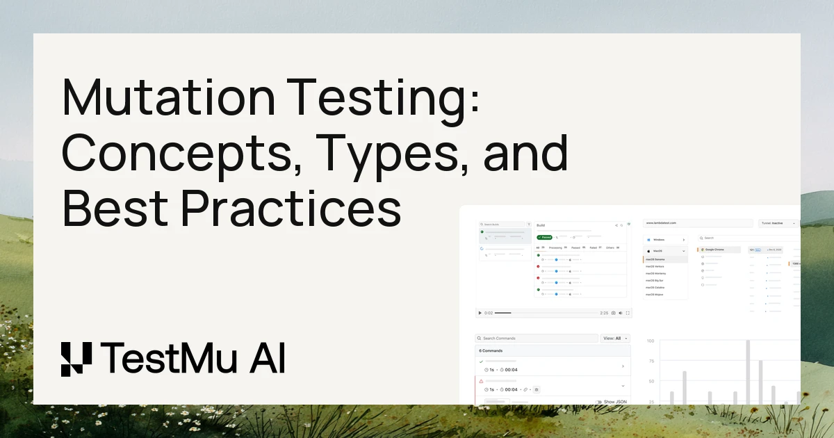 Mutation Testing: Concepts, Types, and Best Practices