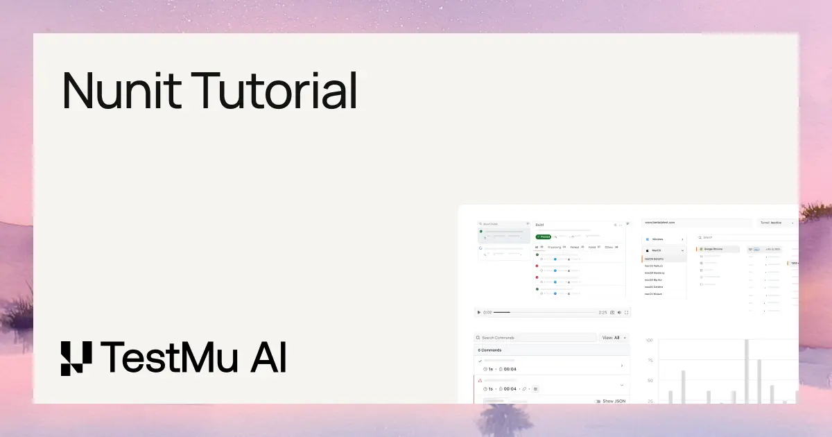 Selenium NUnit Tutorial: A Comprehensive Guide With Examples and Best Practices