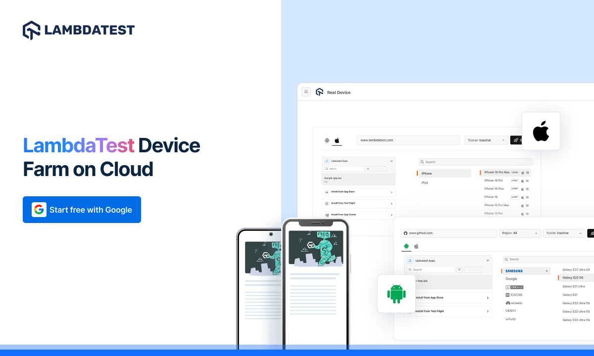 Ios Farm Device Best Online Device Farm to Test Your iOS and Android apps | TestMu AI ...