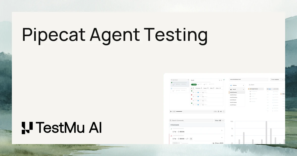 How to Test a Pipecat Agent | TestMu AI (Formerly LambdaTest)