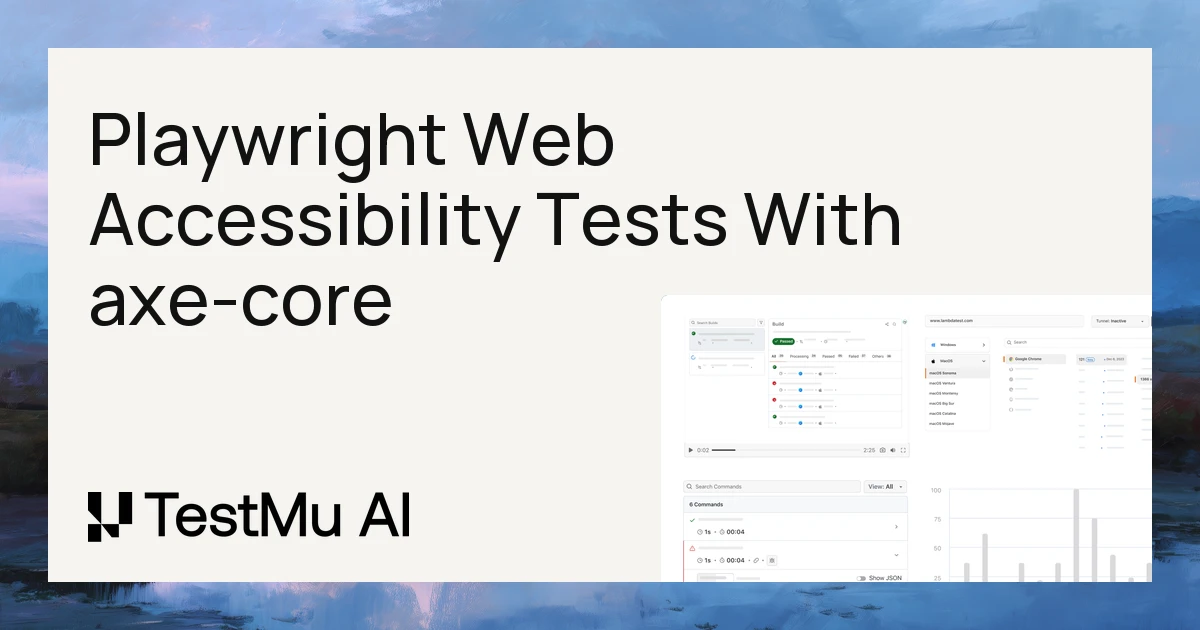 Playwright Web Accessibility Tests With axe-core | TestMu AI (Formerly LambdaTest)