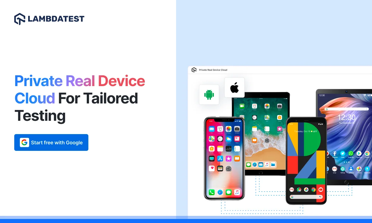 Private Real Device Cloud For Tailored Testing