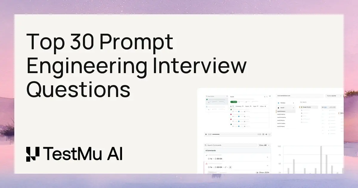 Top 30 Prompt Engineering Interview Questions and Answers [2026] | TestMu AI (Formerly LambdaTest)