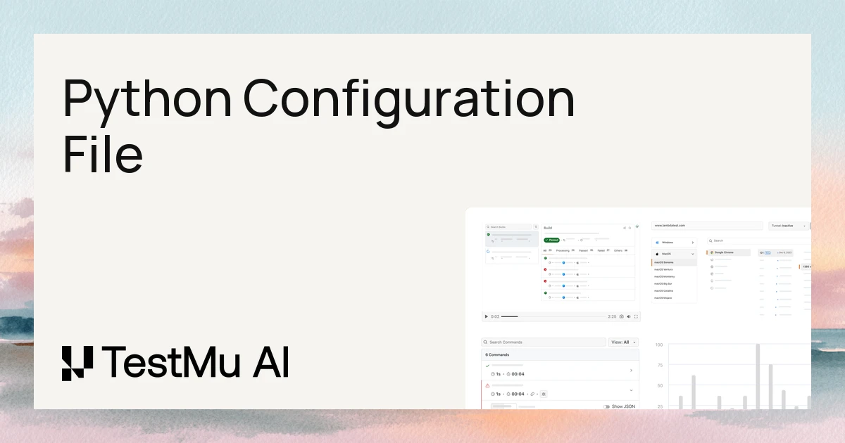 How to Write a Python Configuration File