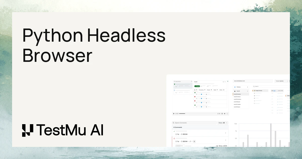 Headless Browser in Python and Selenium