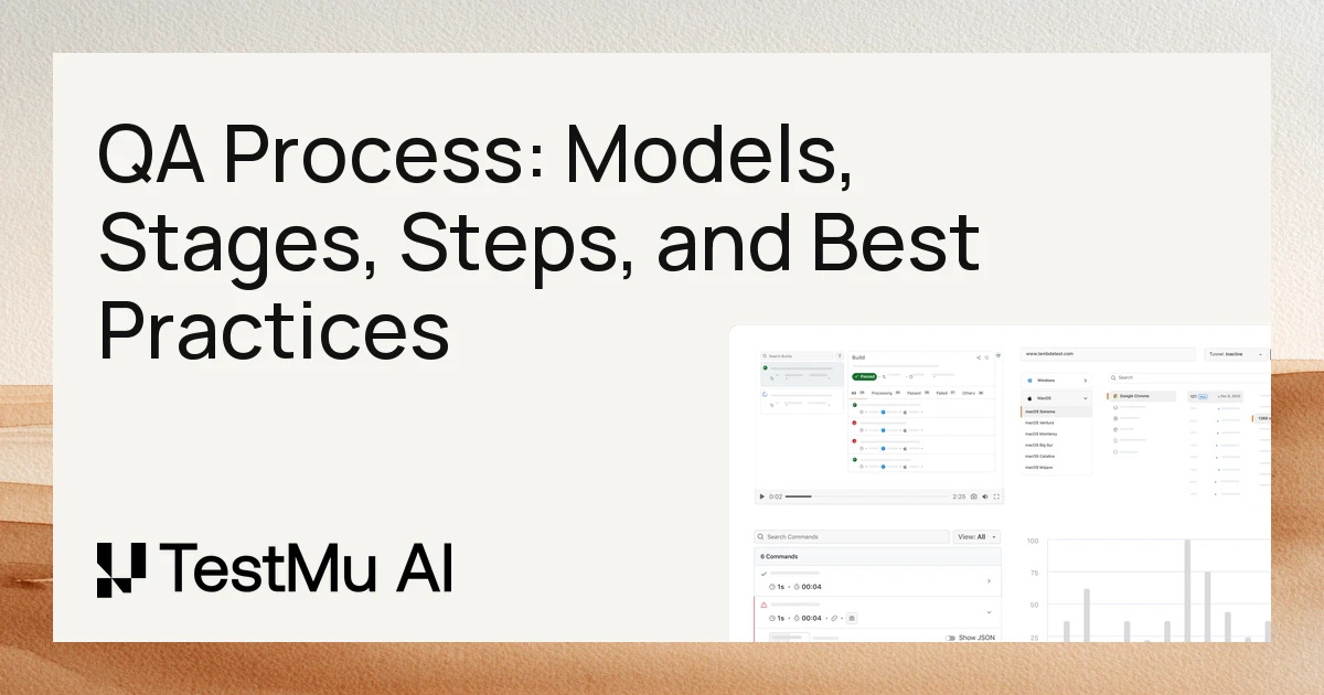 QA Process: Models, Stages, Steps, and Best Practices