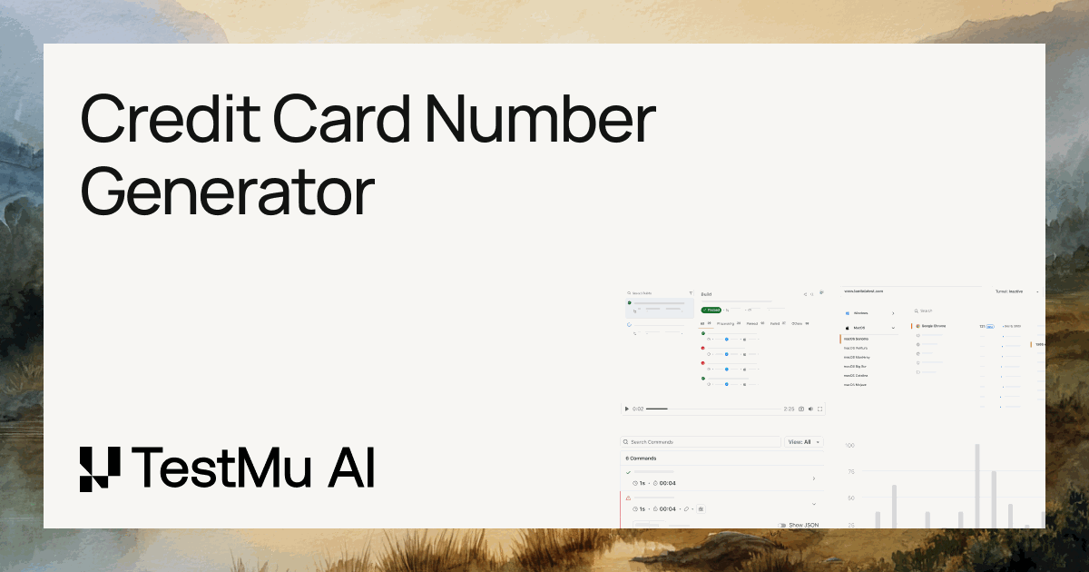 Free Credit Card Number Generator Online