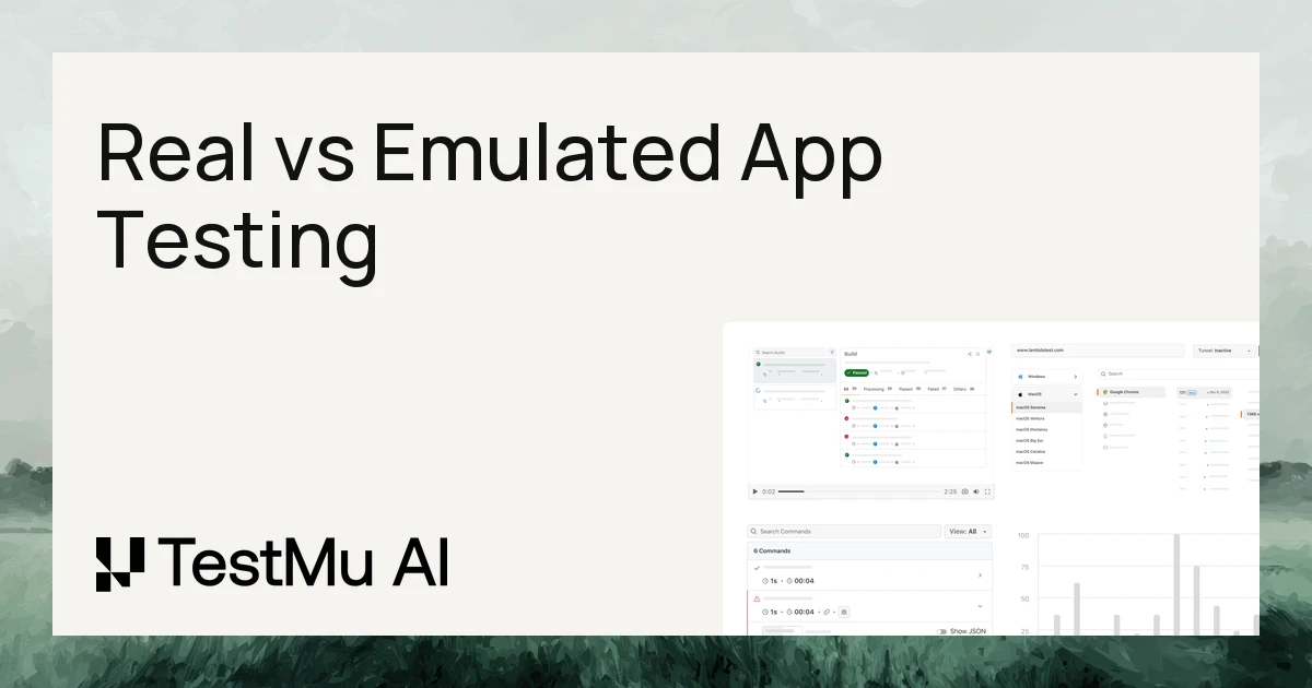 Automated Native App Testing: Real Devices vs Emulators/Simulators