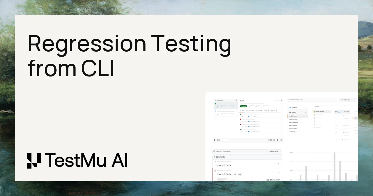 How to Perform Regression Testing From the Command Line | TestMu AI (Formerly LambdaTest)
