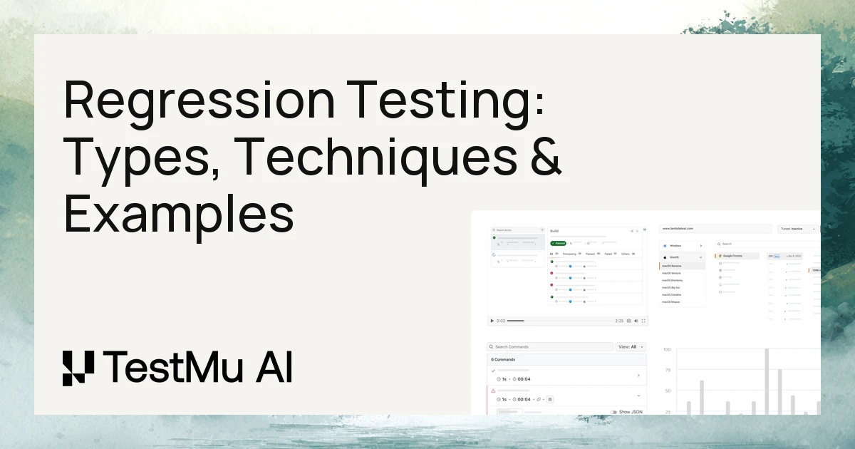 Regression Testing: Types, Techniques & Examples (2026) | TestMu AI (Formerly LambdaTest)