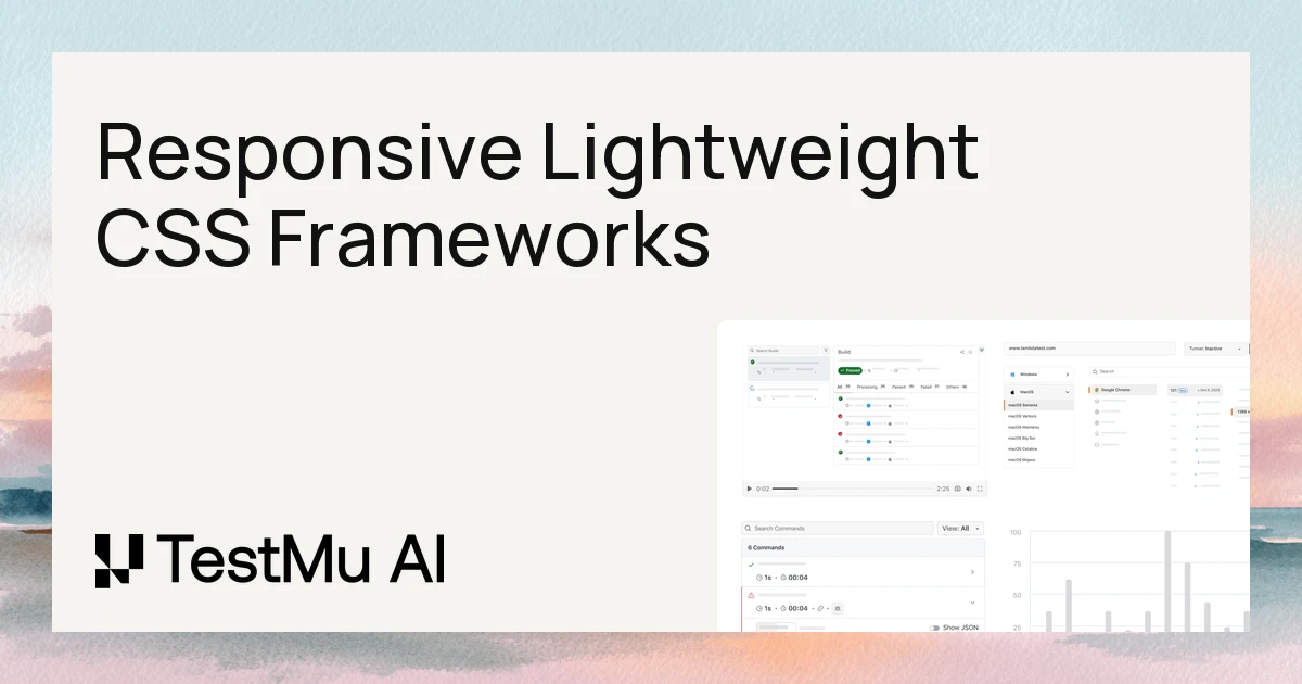 23 Best CSS Frameworks for Responsive And Lightweight Websites
