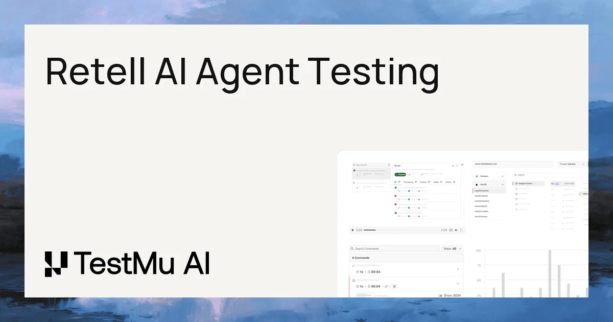 How to Test a Retell AI Voice Agent | TestMu AI (Formerly LambdaTest)
