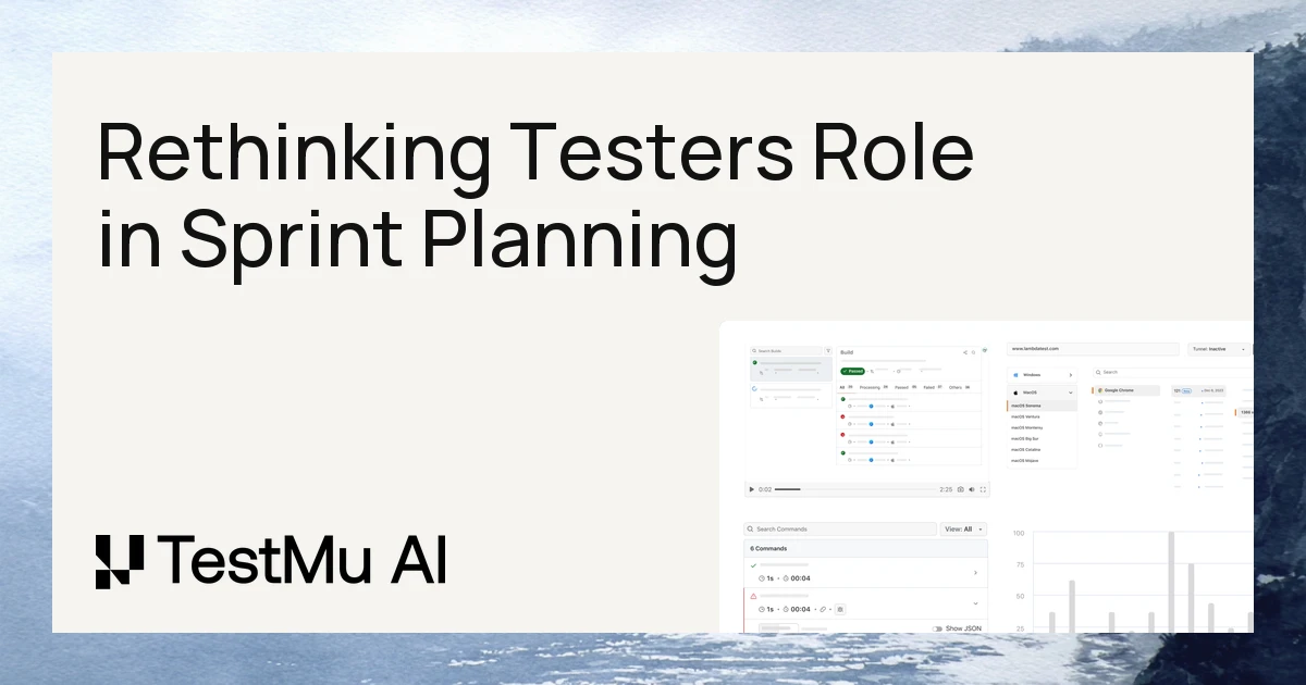 Rethinking the Tester's Role in Sprint Planning