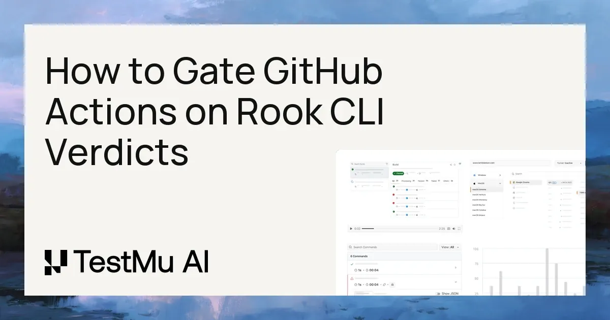 How to Gate GitHub Actions on Rook CLI Verdicts | TestMu AI (Formerly LambdaTest)