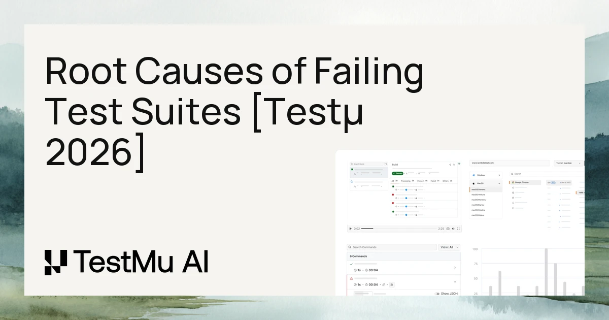 10 Root Causes Behind a Failing Test Suite [Testμ 2026]