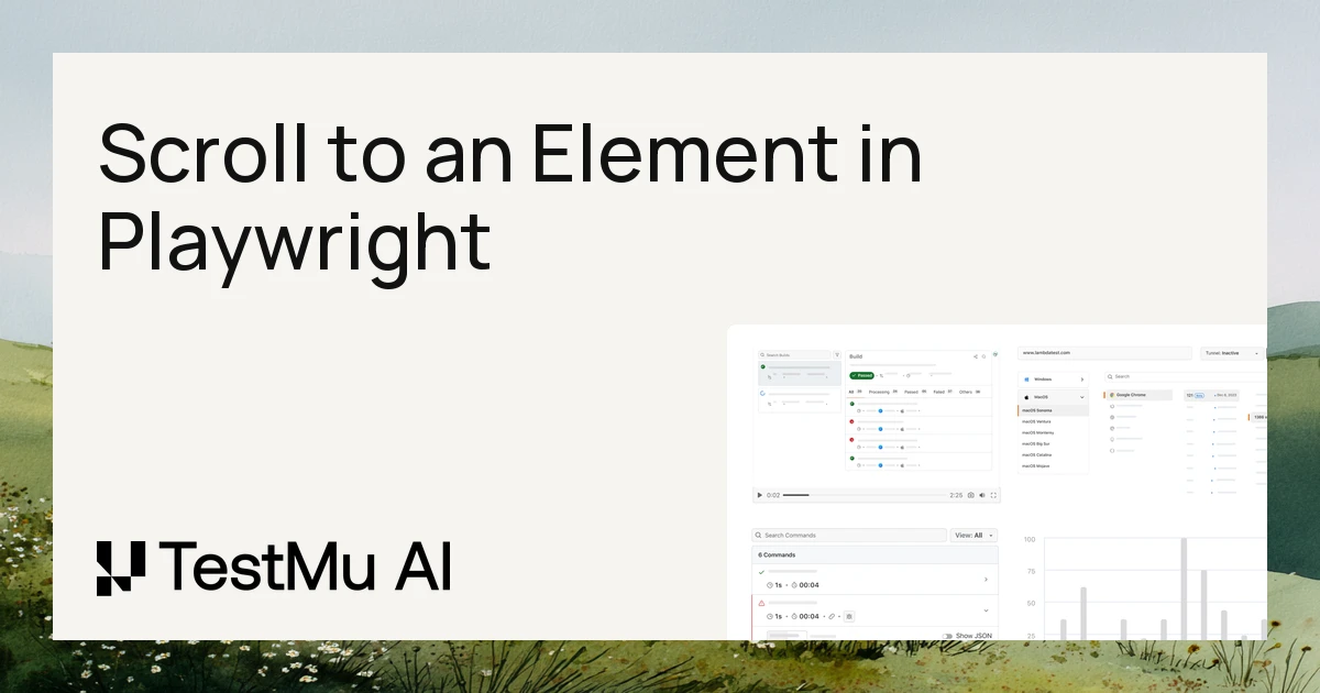 How to Scroll to an Element in Playwright