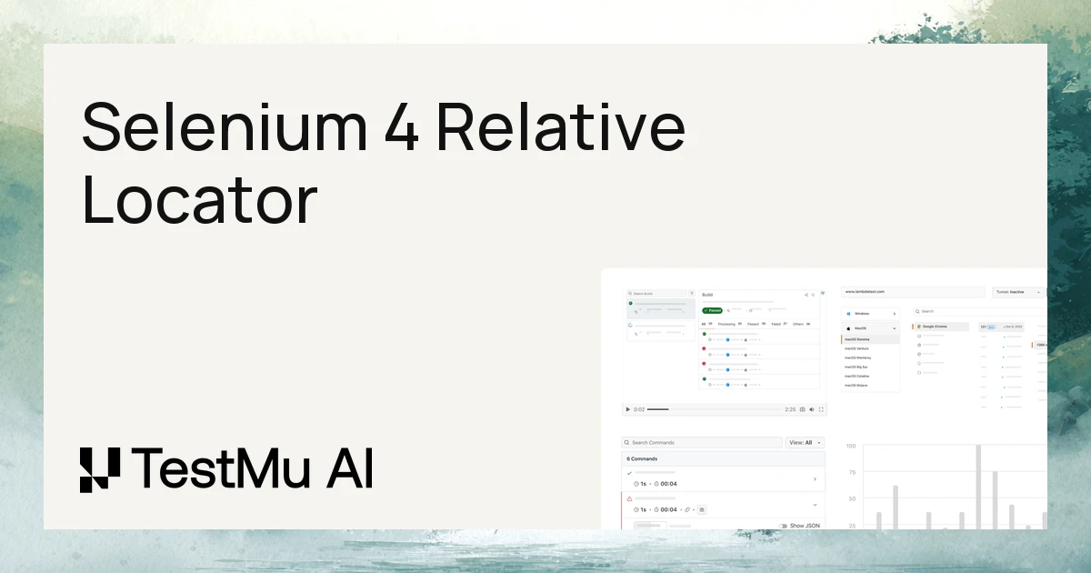 How Selenium 4 Relative Locator Can Change The Way You Test?