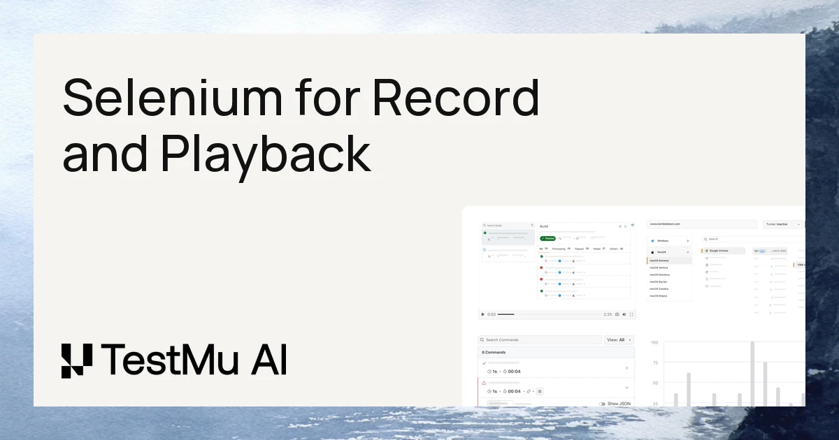 How to Use Selenium for Record and Playback