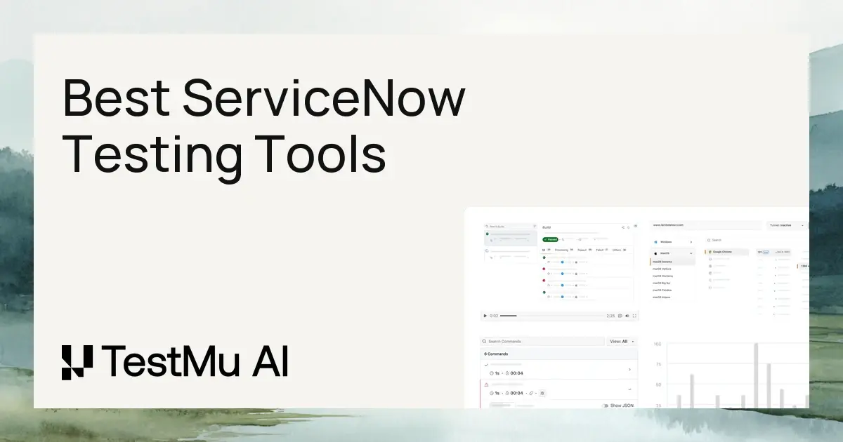 Best 9 ServiceNow Testing Tools for 2026 | TestMu AI (Formerly LambdaTest)