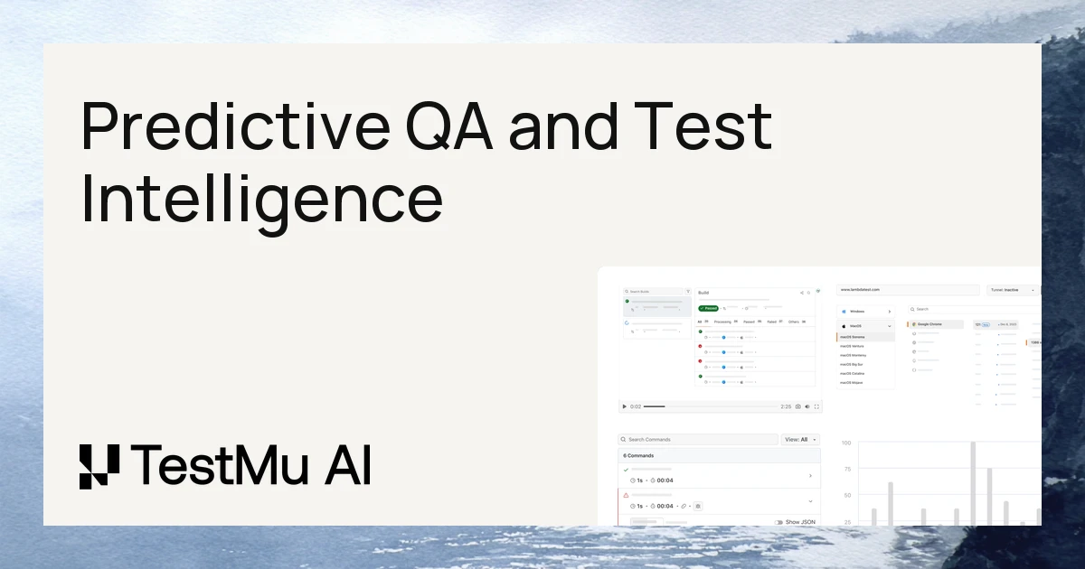 Simplifying Testing with Predictive QA and Test Intelligence