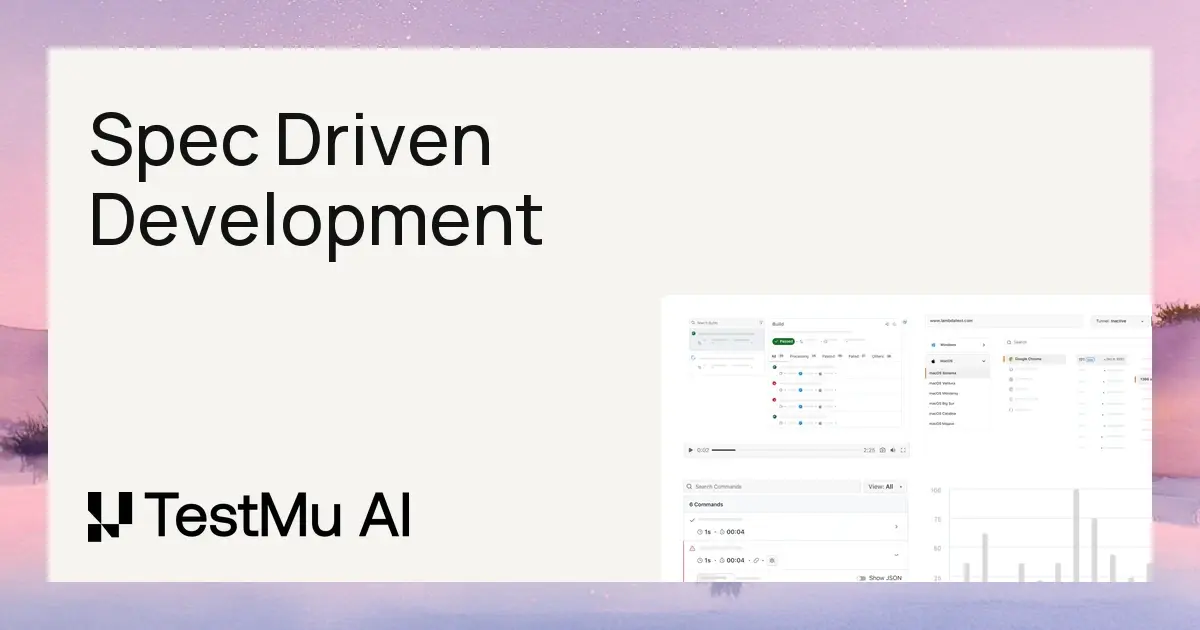 Spec Driven Development: Specs AI Agents Can Build From | TestMu AI (Formerly LambdaTest)
