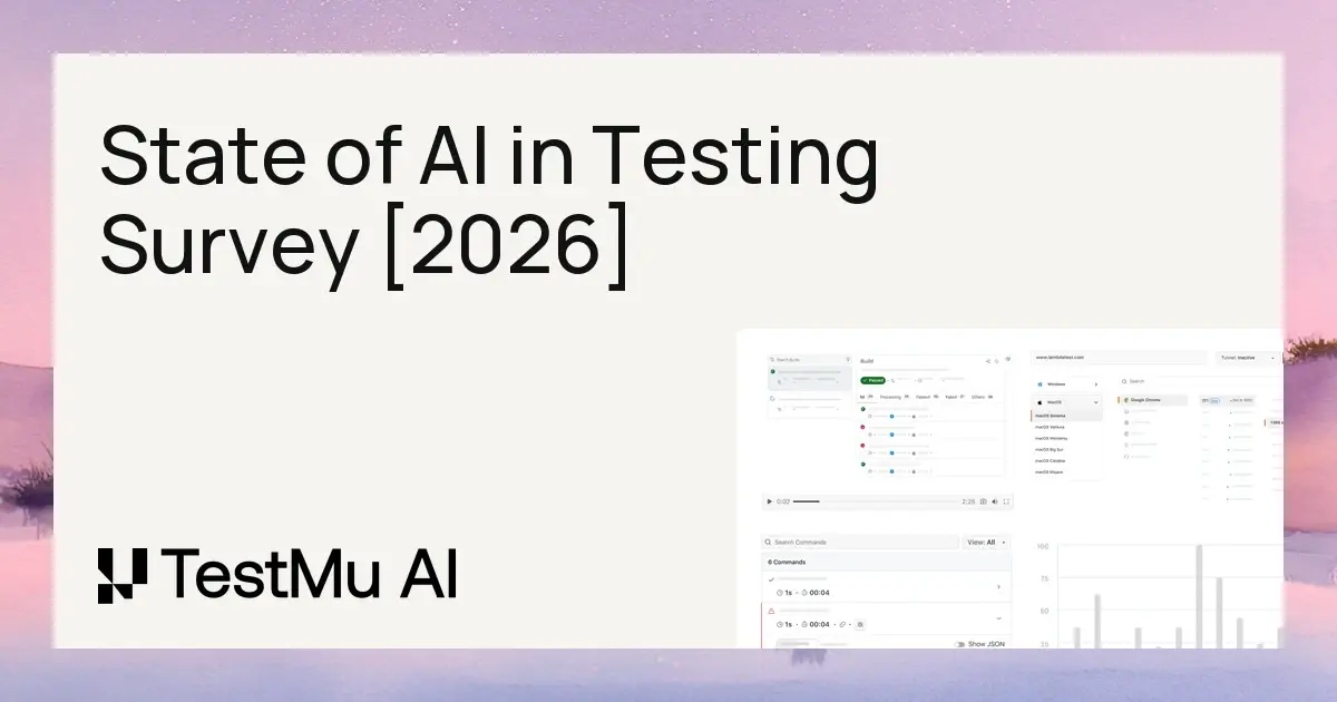 State of AI in Testing Survey 2026: What We Are Asking | TestMu AI (Formerly LambdaTest)