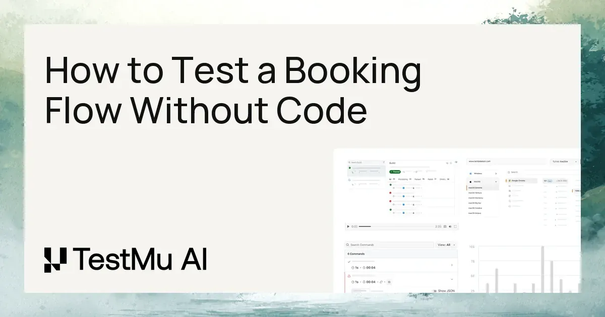 How to Test a Booking Flow Without Code | KaneAI by TestMu AI (Formerly LambdaTest)