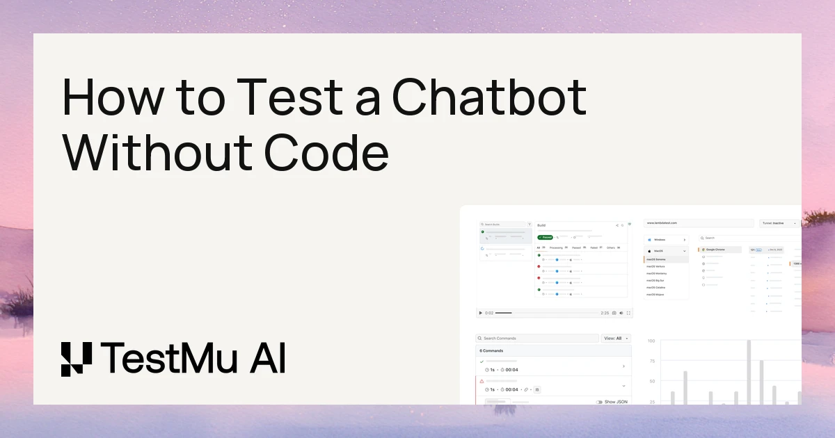 How to Test a Chatbot Without Code | KaneAI by TestMu AI (Formerly LambdaTest)