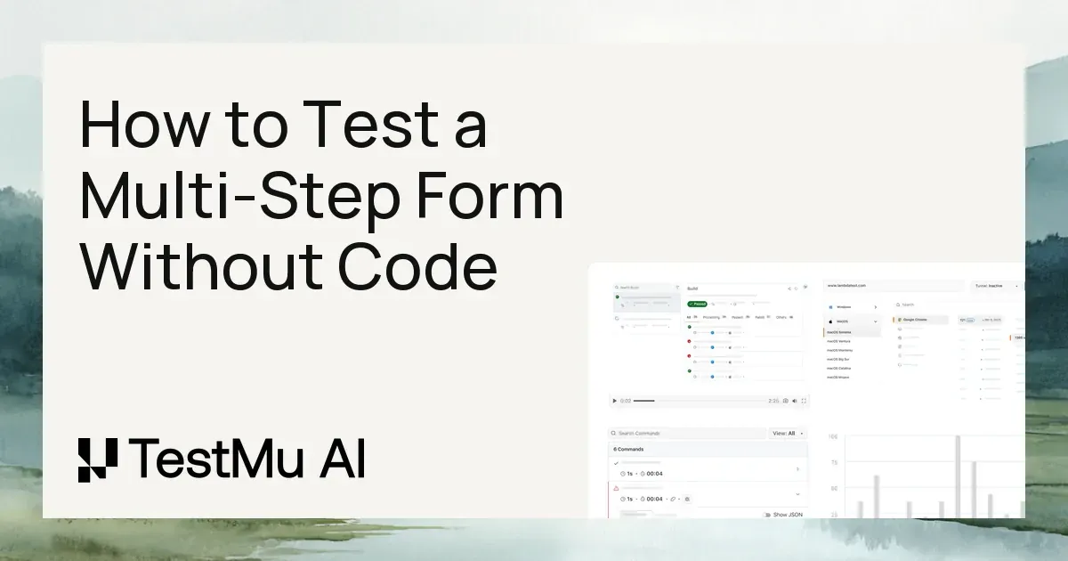 How to Test a Multi-Step Form Without Code | KaneAI by TestMu AI (Formerly LambdaTest)