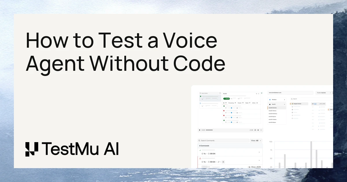 How to Test a Voice Agent Without Code | KaneAI by TestMu AI (Formerly LambdaTest)