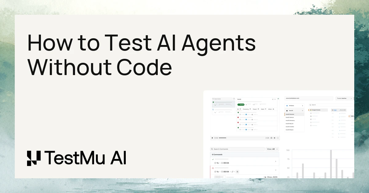 How to Test AI Agents Without Code | KaneAI by TestMu AI (Formerly LambdaTest)
