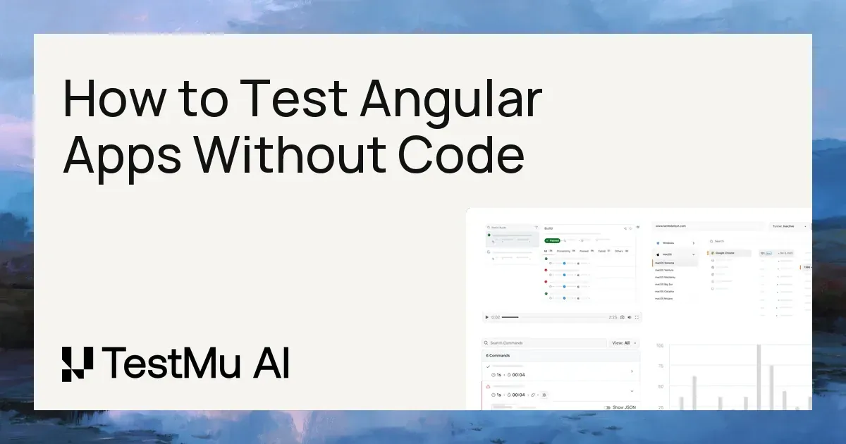 How to Test Angular Apps Without Code | KaneAI by TestMu AI (Formerly LambdaTest)