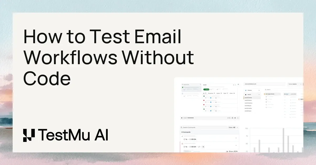 How to Test Email Workflows Without Code | KaneAI by TestMu AI (Formerly LambdaTest)