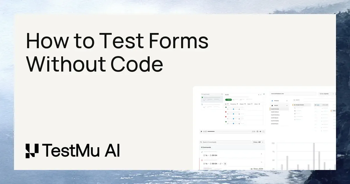 How to Test Forms Without Code | KaneAI by TestMu AI (Formerly LambdaTest)