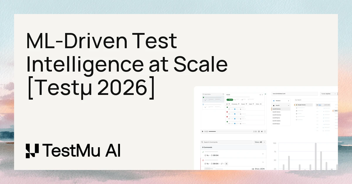 ML-Driven Test Intelligence at Scale [Testμ 2026]