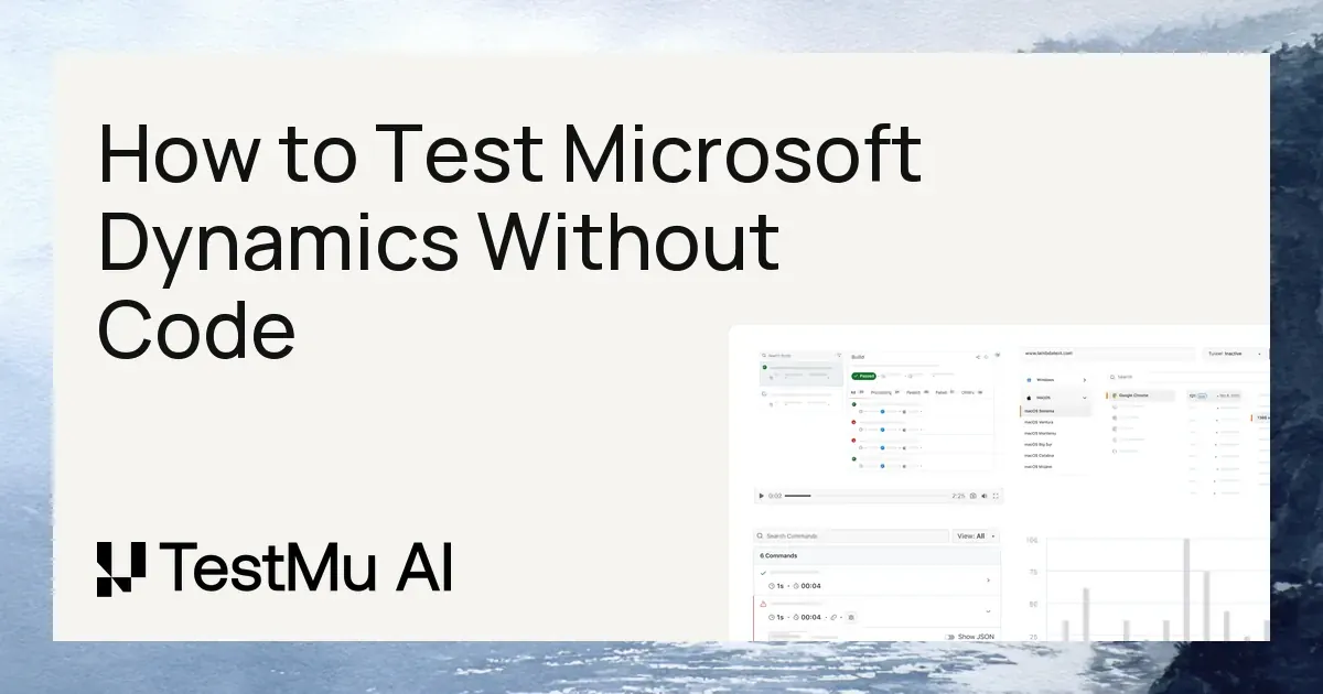 How to Test Microsoft Dynamics Without Code | KaneAI by TestMu AI (Formerly LambdaTest)